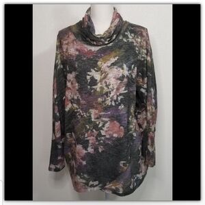 Philosophy faux wrap sweater dolman sleeve